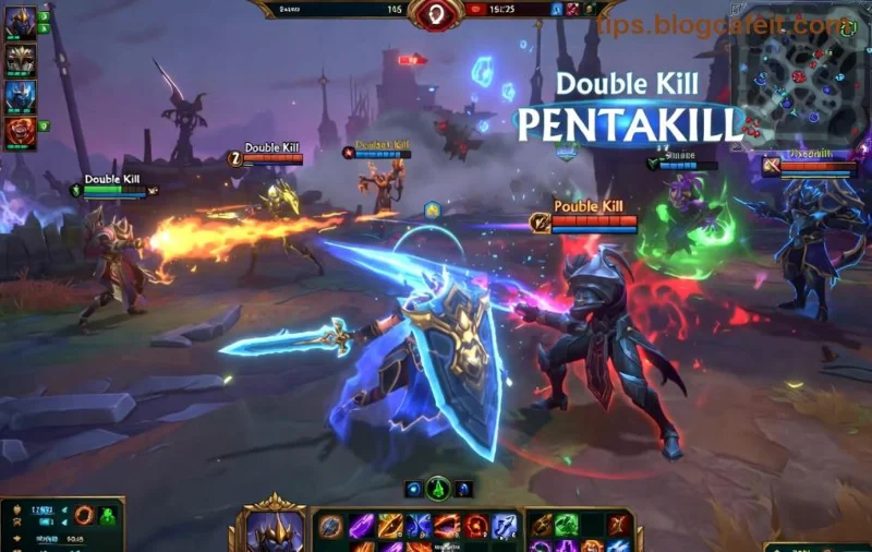 Screenshot problému s načítáním seznamu přátel v League of Legends