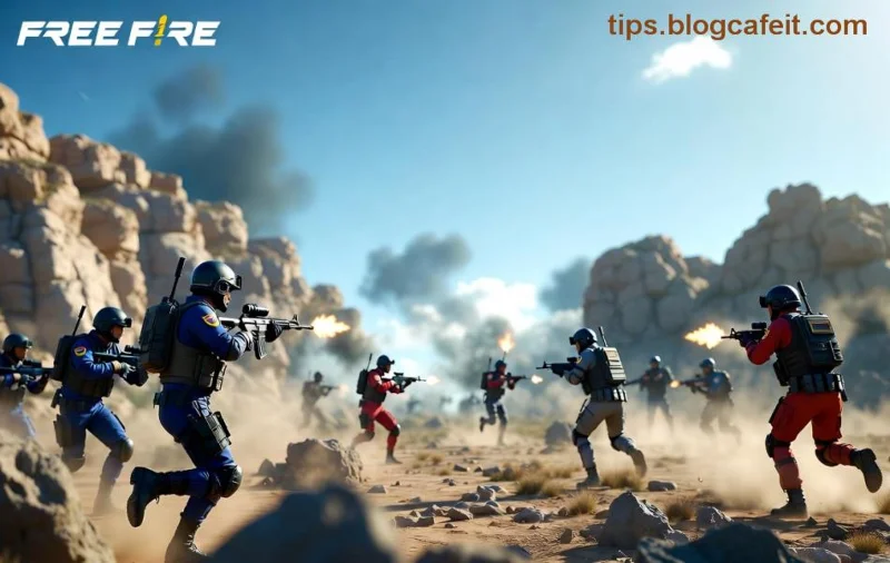 Lojtar Free Fire duke ushtruar aim në training mode