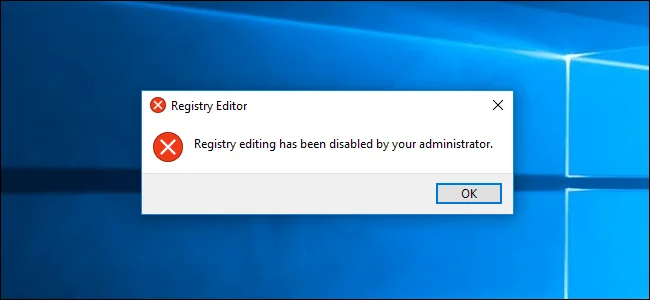 Bloker Registry Editor-adgang på Windows 10/8/7 Bloker Registry Editor-adgang på Windows 10/8/7