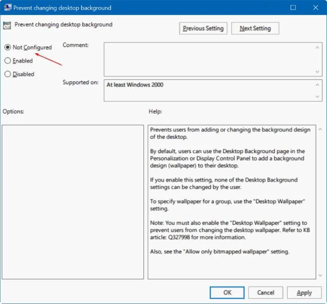 Chyba „nelze změnit tapetu plochy“ v systému Windows 10, takto chybu opravíte