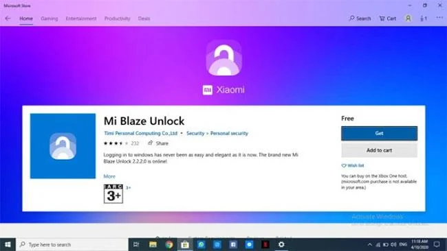 Hur man låser upp Windows laptop med Mi Band 3/Mi Band 4