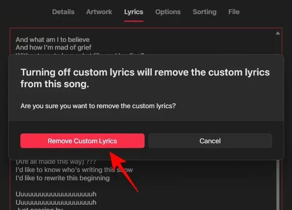 Hur man lägger till texter till Apple Music Windows