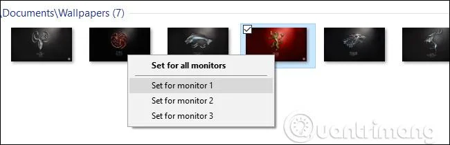 Instruktioner för att installera olika bakgrundsbilder på varje Windows 10-skärm