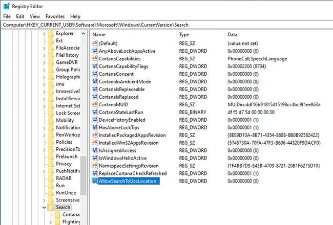 Instruktioner för att inaktivera (stänga av) Bing på Windows 10 Start-menyn