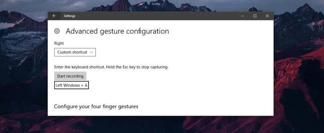 Så här tilldelar du kortkommandon för pekmusgester i Windows 10