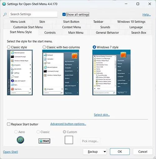 Hur man använder Open-Shell i Windows 11