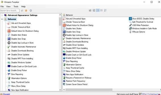 Winaero Tweaker, ett verktyg för att helt anpassa Windows 10 Spring Creators