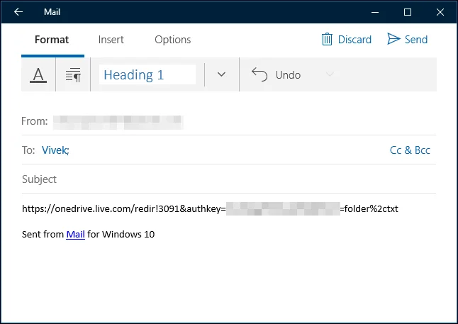 5 sätt att dela filer och mappar från OneDrive i Windows 10