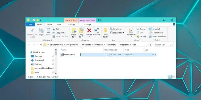Как да преименувате приложения в списъка с приложения в менюто "Старт" на Windows 10