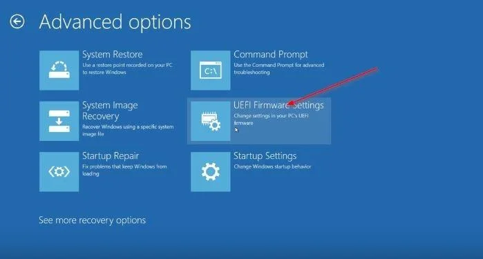 Hur man öppnar UEFI-inställningar i Windows 10