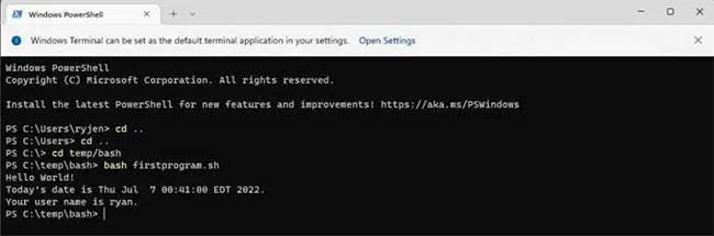 A Bash telepítése és futtatása Windows 11 rendszeren