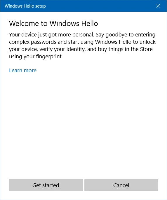 Hur man loggar in på Windows 10 med fingeravtryck