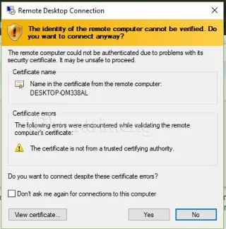 Instruktioner för att aktivera och använda Remote Desktop på Windows 10-datorer