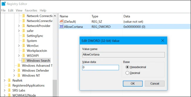 Stäng av Cortana på Windows 10
