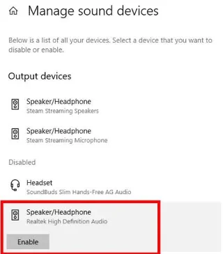 Коригирайте грешка при несвързване със слушалки в Windows 10