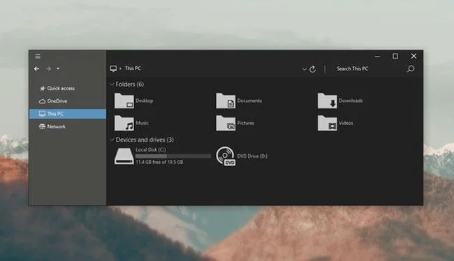 10 mörkt tema för Windows 10