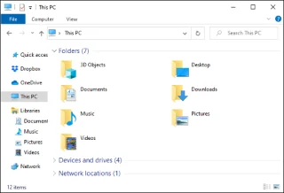 Как да използвате File Explorer без мишка в Windows 10