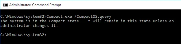Vad är Compact OS-funktionen på Windows 10?