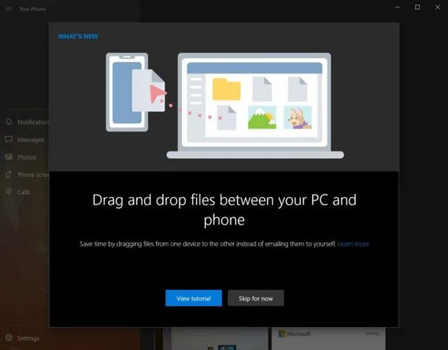 Instruktioner för hur du använder din telefon i Windows 10