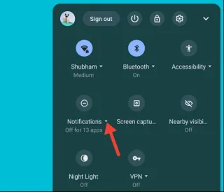 Så här använder du funktionen "Stör ej" för att stänga av aviseringar på Chromebook