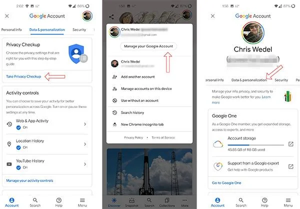Jak chránit svůj účet Google pomocí soukromé kontroly