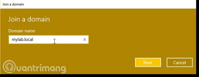 Instruktioner för att gå med i en domän i Windows 10