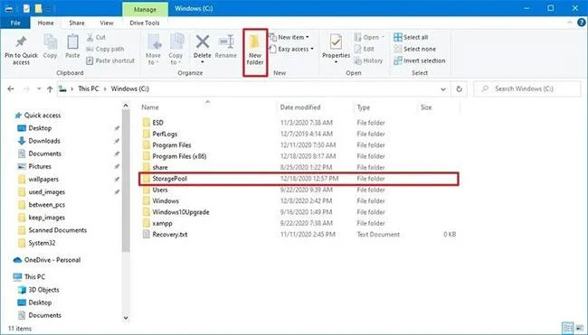 Instruktioner för att montera en hårddisk i en mapp på Windows 10 Instruktioner för att montera en hårddisk i en mapp på Windows 10