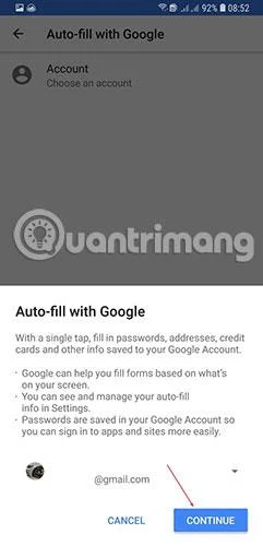 Jak automaticky vyplňovat hesla v systému Android