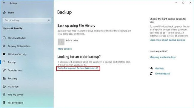 A Windows 10 biztonsági mentése és visszaállítása a rendszerképből