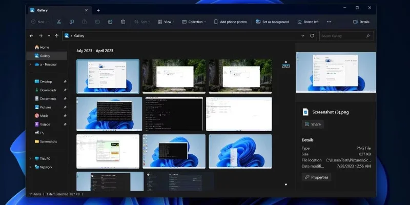 7 забележителни промени във File Explorer Windows 11
