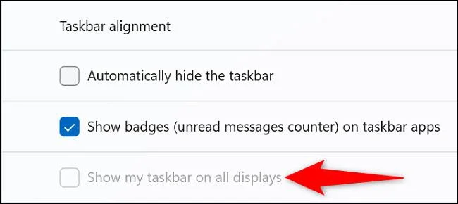 Jak skrýt/zobrazit hlavní panel v systému Windows 11
