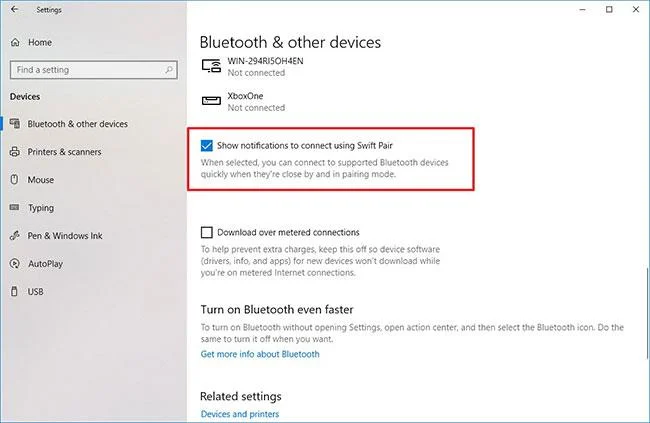 Hur man aktiverar Swift Pair-funktionen i Windows 10 Hur man aktiverar Swift Pair-funktionen i Windows 10