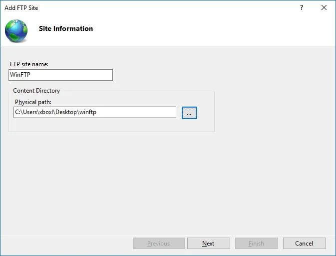 Instruktioner för att ställa in och hantera FTP-server i Windows 10