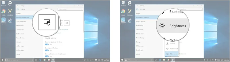 Så här anpassar och inaktiverar (stänger av) Action Center på Windows 10