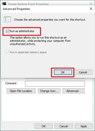 Hur man skapar återställningspunkt på Windows 10 med bara ett dubbelklick