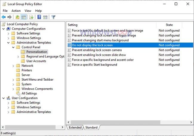 Så här inaktiverar du låsskärmen på Windows 10