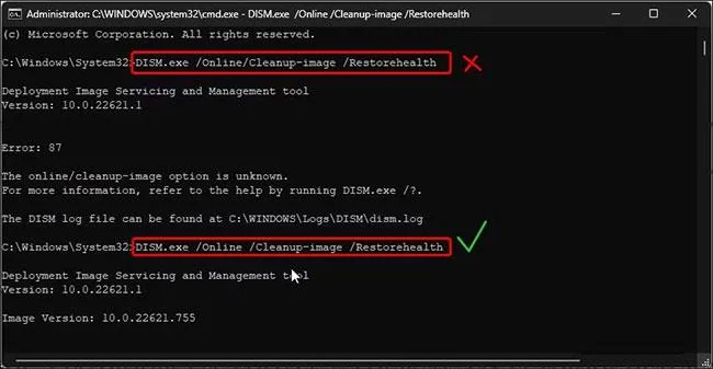 4 způsoby, jak opravit chybu DISM 87 ve Windows 10/11