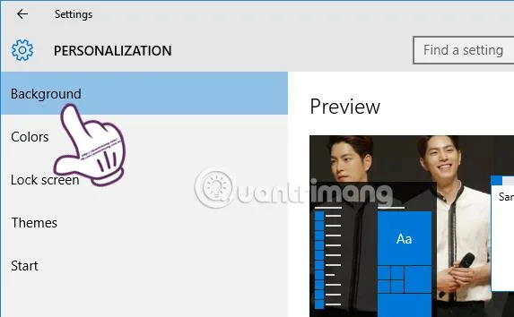 Instruktioner för att ställa in en timer för att ändra Windows 10-bakgrund