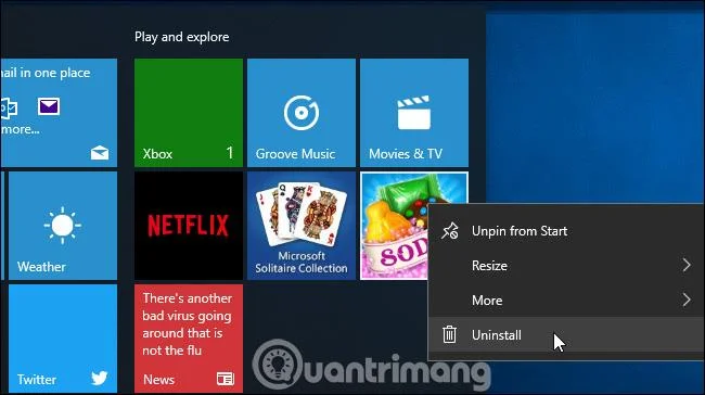 Instruktioner om hur du stänger av föreslagna appar (föreslagna appar) i Windows 10