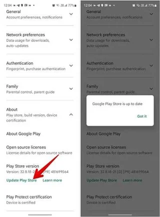 Hur man avinstallerar och installerar om Google Play Store på Android