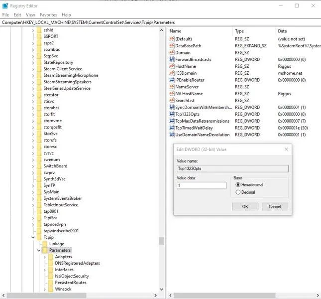 8 būdai padidinti tinklo greitį naudojant „Regedit“ sistemoje „Windows 10“.