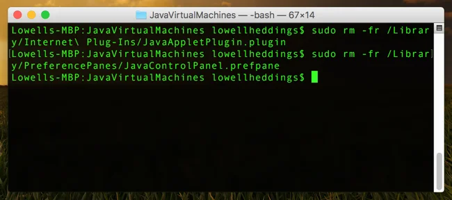 Hur man tar bort Java på Mac OS X