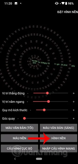 Hur man ställer in dynamisk klocka bakgrundsbild för Android