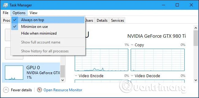 Hur man övervakar GPU-prestanda i Windows 10 Task Manager