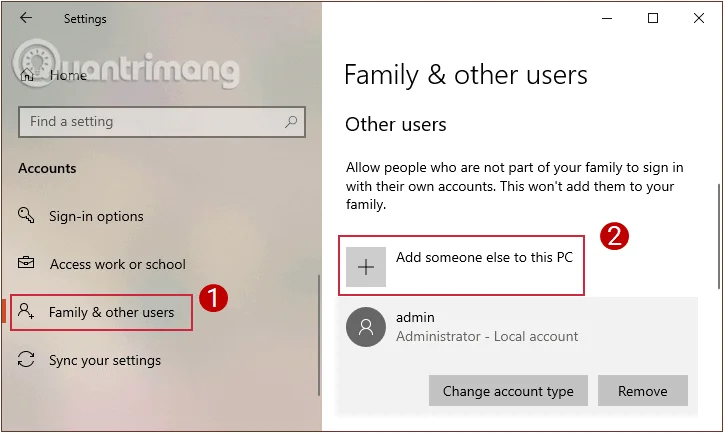 Hur man skapar en ny användare i Windows 10 med hjälp av datorhantering och kontrollpanelen