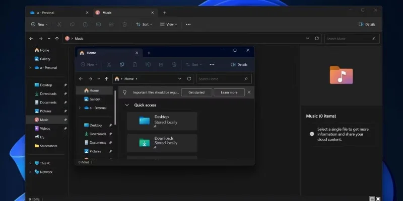 7 забележителни промени във File Explorer Windows 11