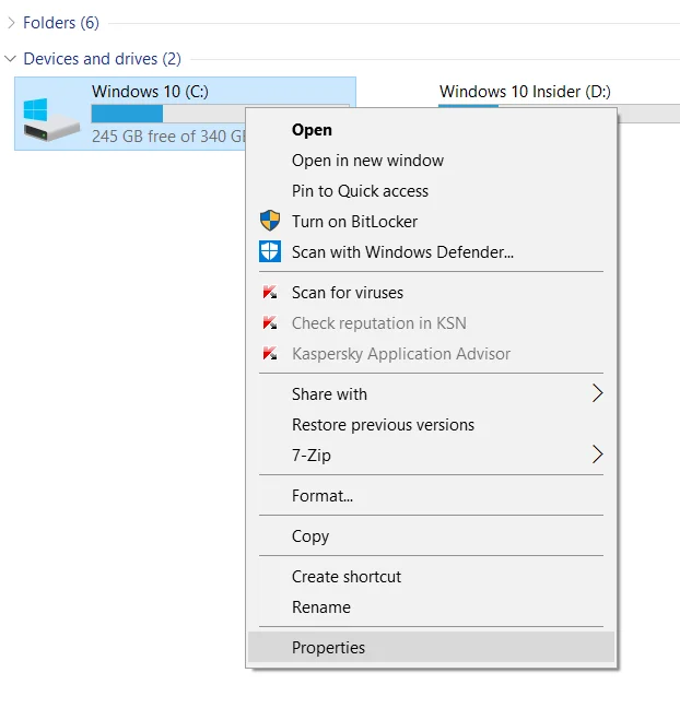 Frigör minnesutrymme efter uppdatering av Windows 10 Anniversary