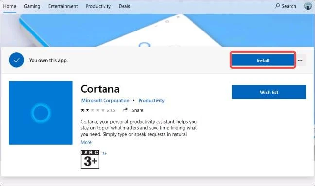Inaktivera Cortana virtuella assistent helt på Windows 10