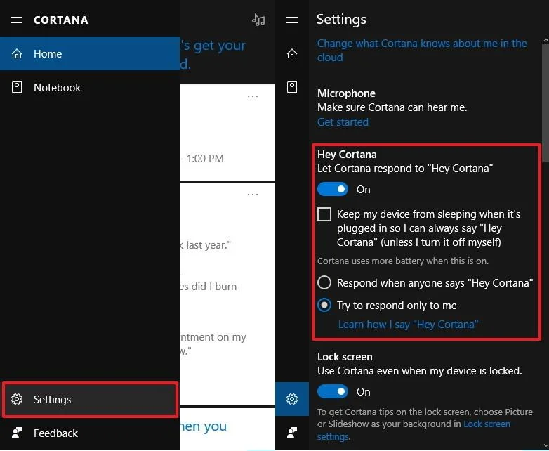 Instruktioner för optimal installation för Cortana på Windows 10 (del 1)