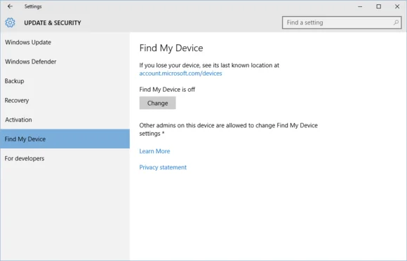 Как да активирам функцията Find My Device, за да намеря изгубен компютър с Windows 10?